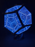 15" Carbon Fiber Dodecahedron Infinity Light · "Orion" · Sound-Reactive Kinetic LED Sculpture